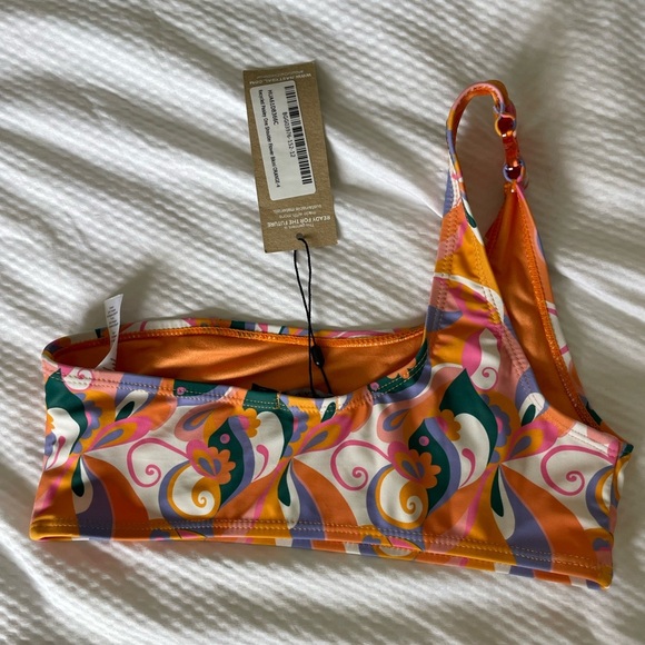 Nasty Gal Groovy Paisley Flowerchild one shoulder bikini top - Picture 8 of 10